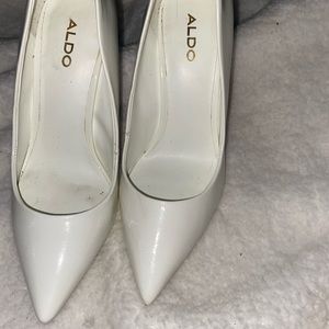These are all white aldo heels. Very loved!
